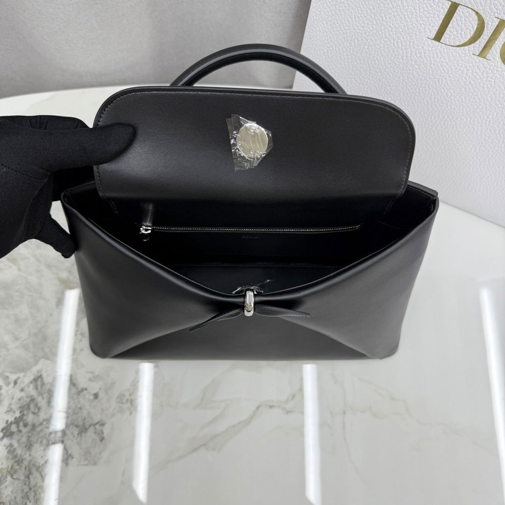 Dior Cigale Bag in Black Calfskin Leather M0738OHJU M900: Image 5