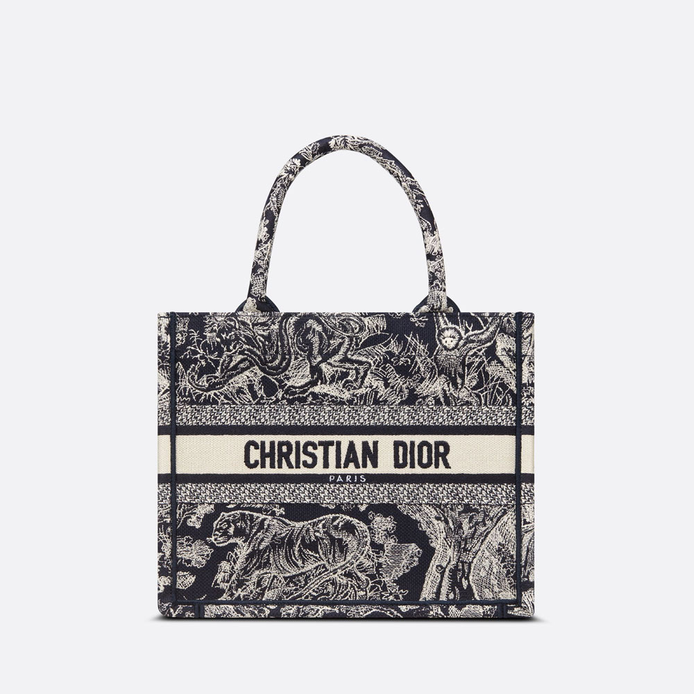 Small Dior Book Tote Reverse Embroidery M1265ZRGO M928: Image 1