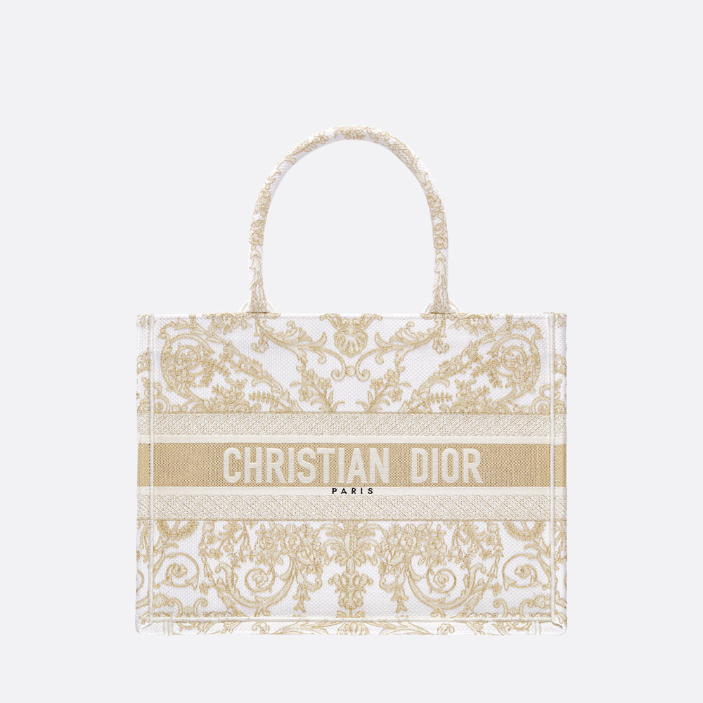 Medium Dior Book Tote Latte and Gold-Tone M1296ZEWI M01E: Image 1