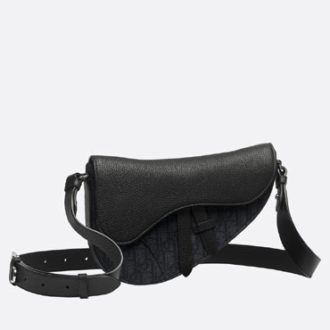 Dior Saddle Bag Black Grained Taurillon Leather Black 1ADPO413YEM H03E