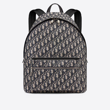 Rider Backpack Beige and Black Dior Oblique Jacquard 1VOBA088YKY H28E