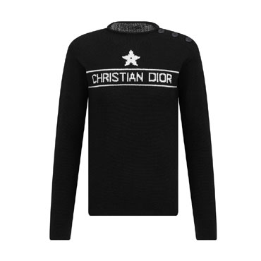 Dior Sweater Black Cashmere Knit 244S94AM054 X9000