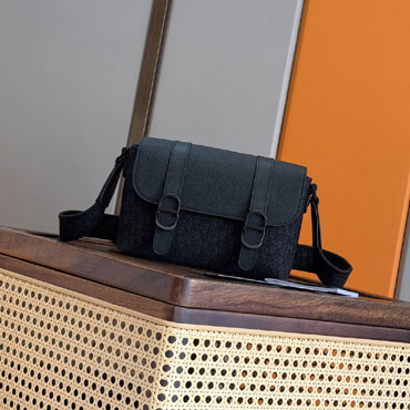 Mini Dior Daily Messenger Bag with Flap Black 2ESCA598YNU H03E
