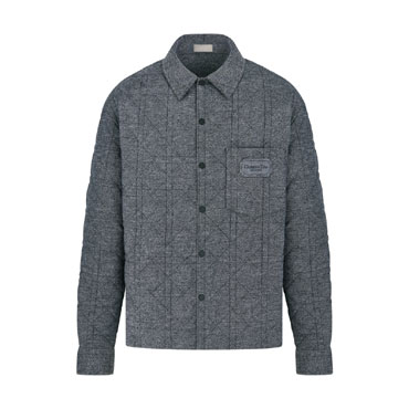 Cannage Overshirt with Christian Dior Couture Embroidery 313C509F3088 C978
