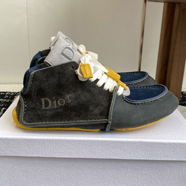 Dior Roadie Lace-Up Boot Deep Blue Nubuck Suede Calfskin 3BO397ACO H568