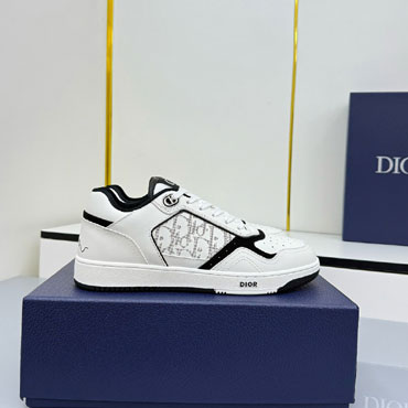Dior B27 Uptown Low-Top Sneaker White and Black Smooth Calfskin 3SN272ABW H069