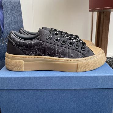 Dior B33 Spin Sneaker Brown Grained Calfskin and Brown 3SN303ABR H729