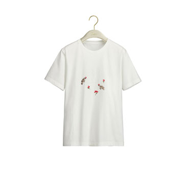 Dioramour Fitted T-Shirt White Cotton Jersey 623T13A4280 X0150