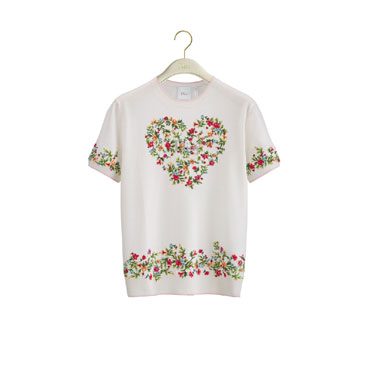Dioramour Short Sleeved Embroidered Sweater 624S42A1018 X0838