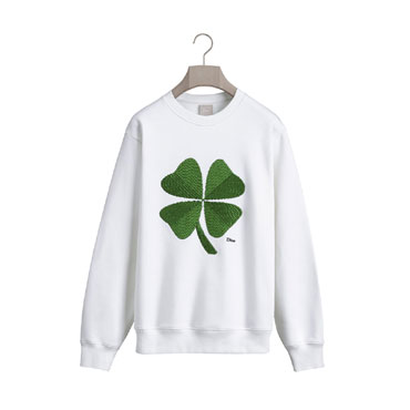 Sweatshirt with Dior Clover Embroidery 683J637A3033 C086