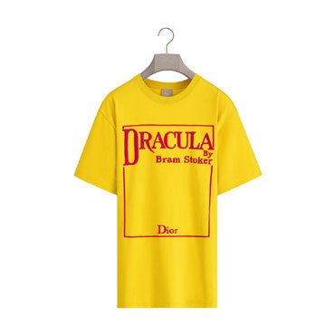 Dior T-Shirt with Book Cover Embroidery Relaxed Fit Cotton Jersey 683J640A0677 C283