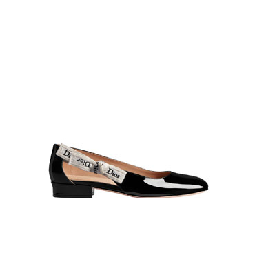 Dior JAdior Ballet Flat Black Patent Calfskin KCF159VNI S900