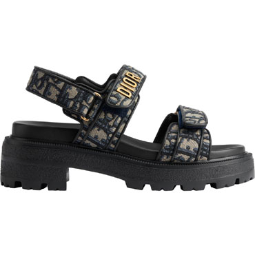 Dioract Platform Sandal Cotton Embroidered KCO058OLF S10B