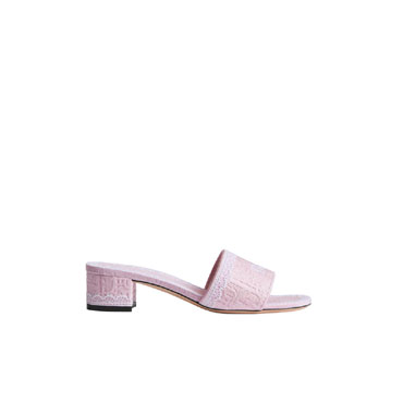 Dioramour Dior Dentelle Heeled Slide Rose Soupir KCO530OCC S78P