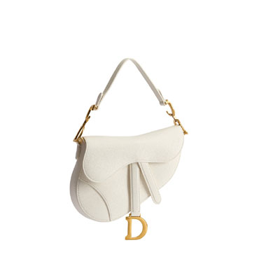 Dior Small Saddle Bag with Strap Latte Grained Calfskin M0457CUQW M030