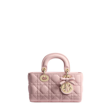 Dior Mini Lady D-Joy Bag Rose Soupir Cannage Lambskin M0636OUQA M19N