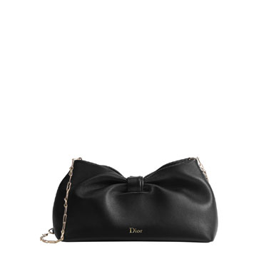 Medium Dior Bow Bag Black Lambskin M0714OUQO M900