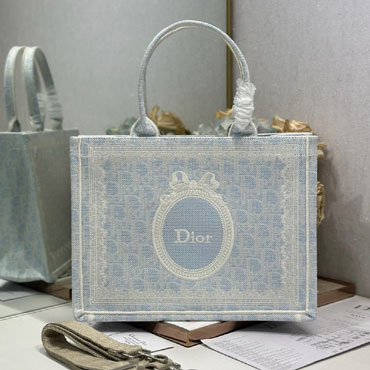 Medium Dior Book Tote with Strap M1354PEWW M259