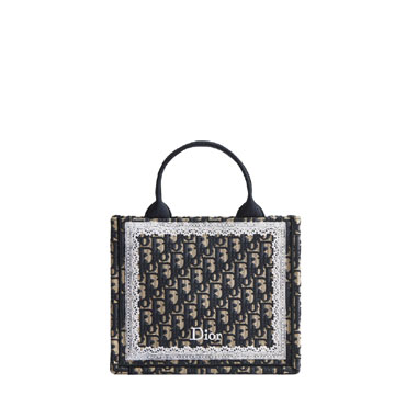 Small Dior Book Tote with Strap M1404PEHT M928