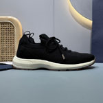 Dior B80 Lounge Sneaker Black Cannage Wool Silk Knit 3SN333AAS H900