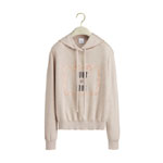 Dior Book Cover Hooded Sweatshirt Beige Black Cashmere Silk Blend 624S38E1097 X1200