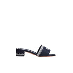 Dior Dentelle Heeled Slide Blue KCO530OCC S32N