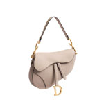 Dior Saddle Bag with Strap Powder Beige Grained Calfskin M0455CBAA M51U