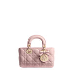 Dior Mini Lady D-Joy Bag Rose Soupir Cannage Lambskin M0636OUQA M19N