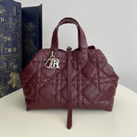 Medium Dior Toujours Bag Plum Macrocannage Calfskin M2821OSNW M42R