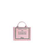 Mini Dior Book Tote with Strap Pink and Green Book Cover S5584PEHO M19I