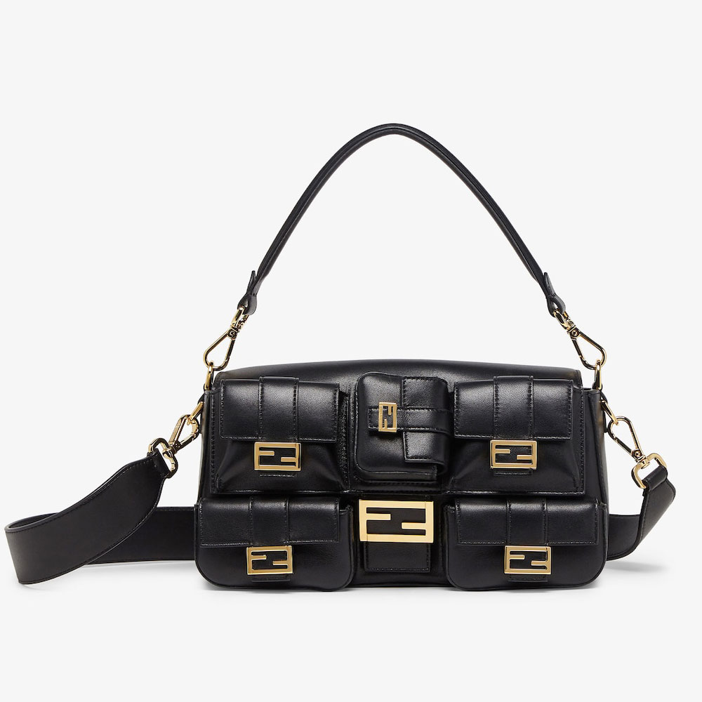 Fendi Multipocket Baguette Leather Black 8BR808ABVEF0KUR: Image 1