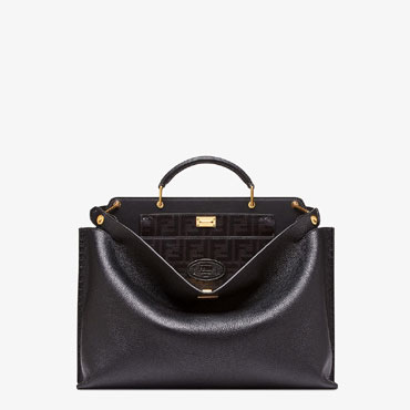 Fendi Peekaboo Essential Black Leather Bag 7VA476 A91A F15ZW