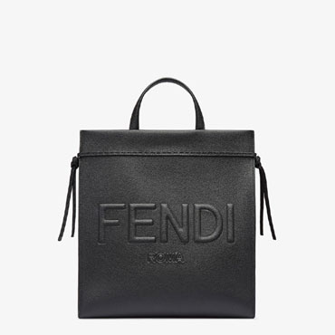 Fendi Go To Shopper Medium Black leather bag 7VA583AMACF0GXN