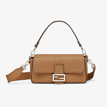 Fendi Baguette Cappuccino-colored Selleria bag 8BR600ARBBF0EMR