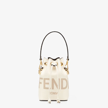 Fendi Mon Tresor White Leather Mini Bag 8BS010 AC9L F0K7E