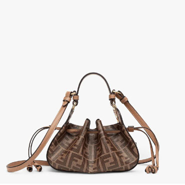 Fendi Pomodorino Brown FF fabric mini bag 8BS059AHWVF1GE3