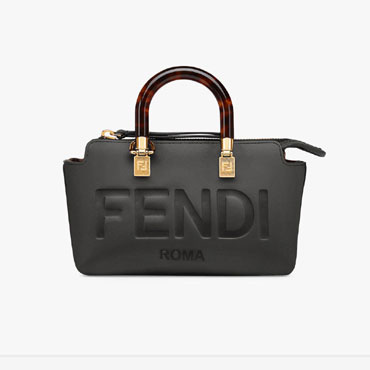 Fendi by the way Small Boston bag black leather 8BS067ABVLF0KUR