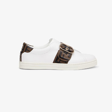 Fendi Signature White Leather Sneakers 8E6734 A83J F17M7