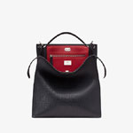 Fendi Peekaboo X-Lite Fit Black Calf bag 7VA447 A9ZC F0GXN