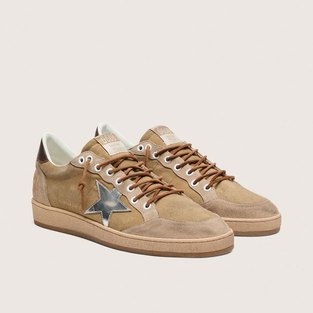 Golden Goose Ball Star Ltd In Tobacco Suede GMF00913 F008622 55794: Image 1