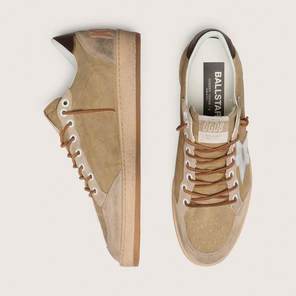 Golden Goose Ball Star Ltd In Tobacco Suede GMF00913 F008622 55794: Image 2