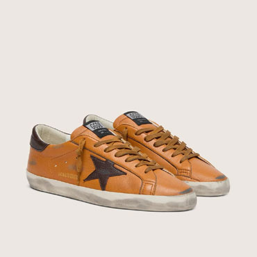 Golden Goose Super-star Ltd In Orange Leather GMF00101 F008574 30250