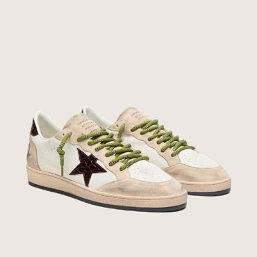 Golden Goose Ball Star In White Leather GMF00117 F008550 12494