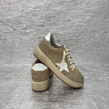 Golden Goose Ball Star In Brown Suede With GMF00117 F008932 55824