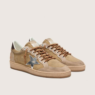 Golden Goose Ball Star Ltd In Tobacco Suede GMF00913 F008622 55794