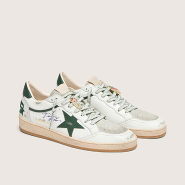 Golden Goose Ball Star Ltd In White Leather GWF00117 F009410 11582