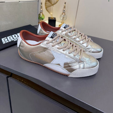 Golden Goose True-star In Metallic Platinum Leather GWF00922 F008630 82241