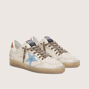 Golden Goose Ball Star Ltd In White Leather GWF01104 F008546 82977