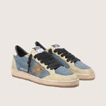 Golden Goose Ball Star Ltd In Denim Blue Suede GMF00117 F008601 83374