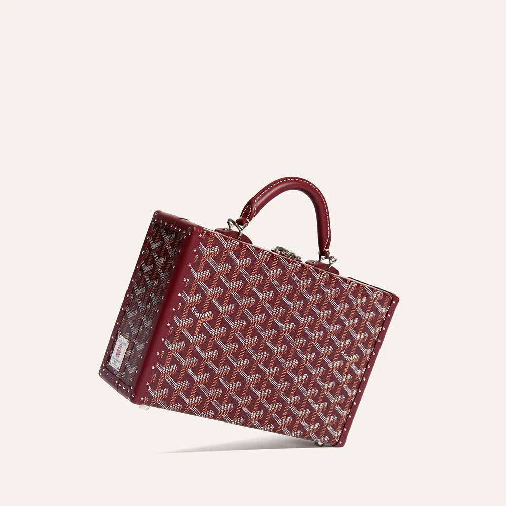 Goyard Grand Hotel Trunk Bag in Burgundy GHOTELPMLTY33CL33P: Image 4